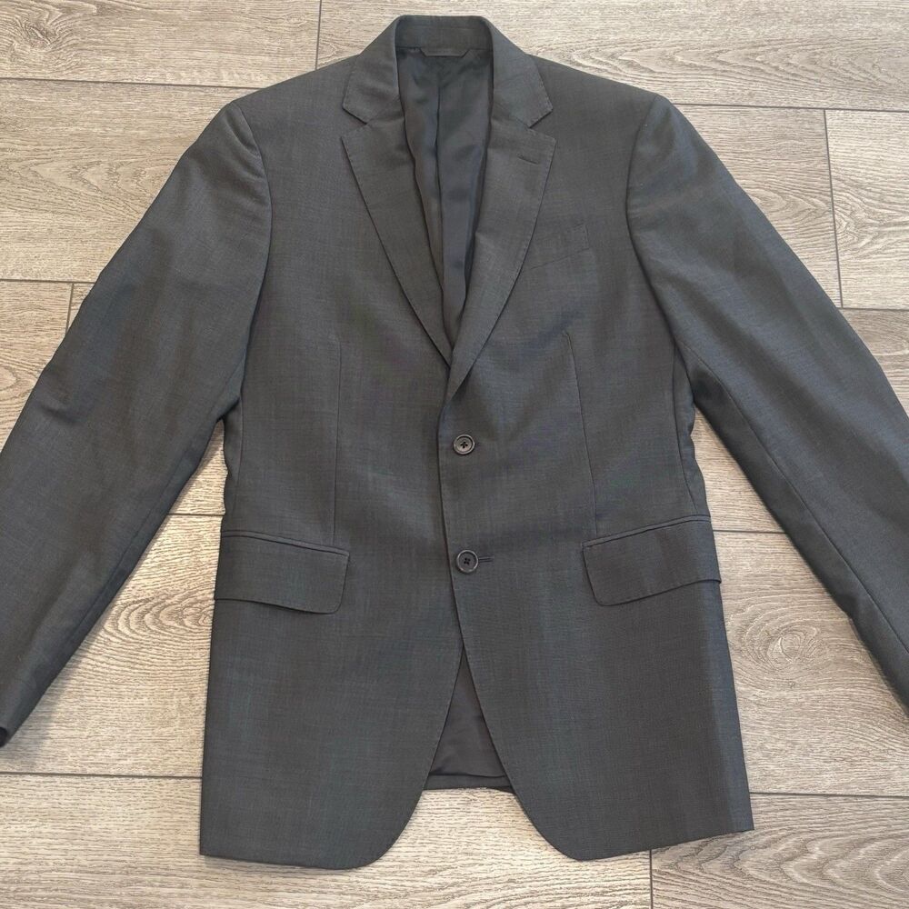 John Varvatos Hampton Wool Mohair Gray  Jacket Men’s 46 Blazer Sport Coat‎